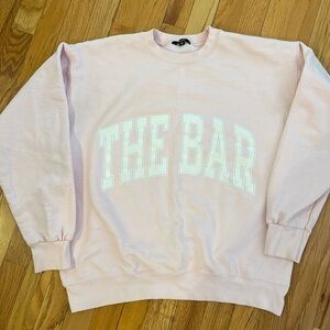 The Bar original sweatshirt. Light pink
